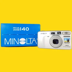 BRAND NEW - Minolta Riva Zoom 140 35mm Film Camera Point and Shoot