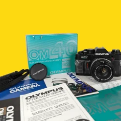 BRAND NEW - Olympus OM40 Program Black 35mm SLR Film Camera with Olympus Prime Lens