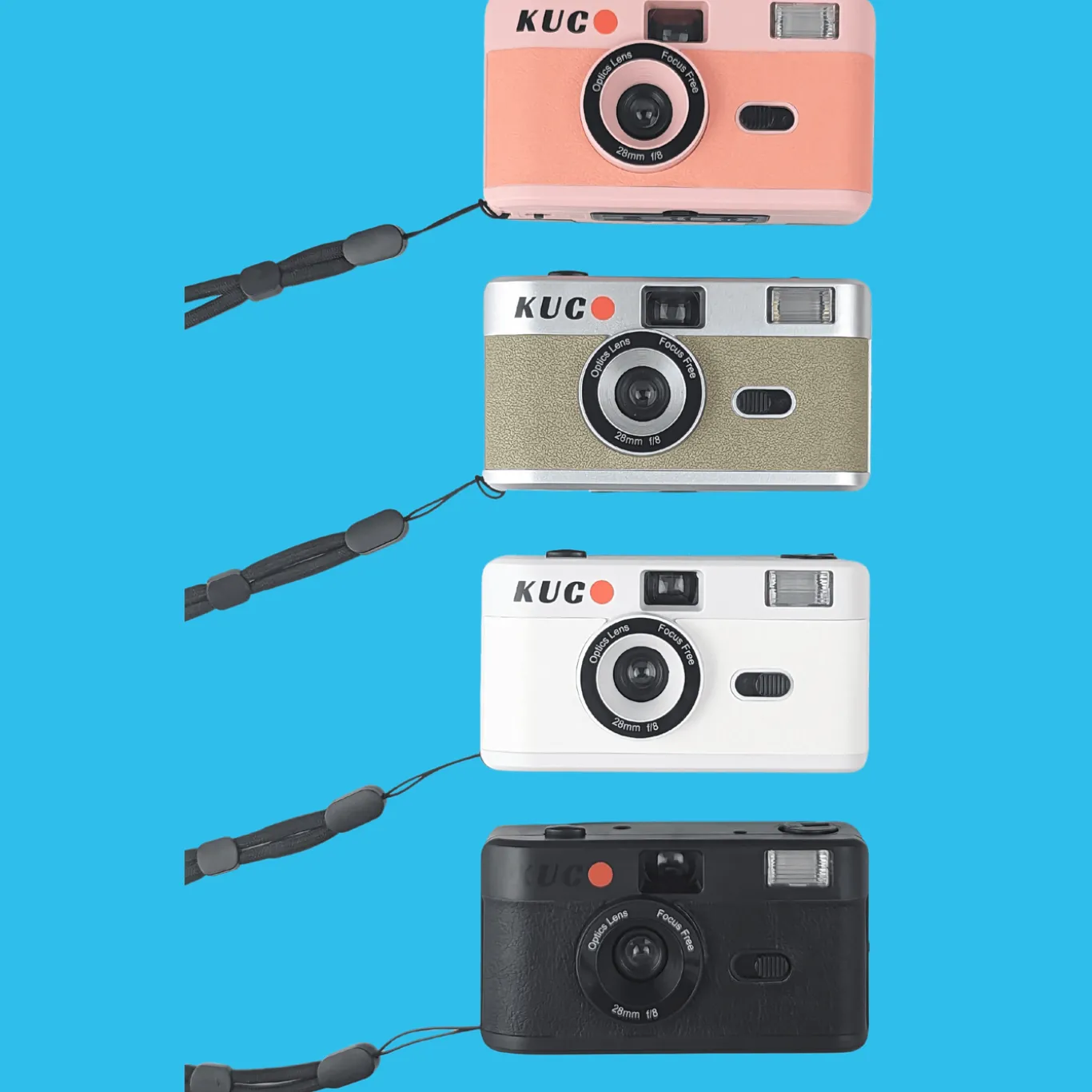 Brand New KUGO 35mm Film Camera Reusable Point And Shoot - Pink