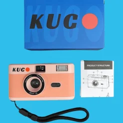 Brand New KUGO 35mm Film Camera Reusable Point And Shoot - Pink
