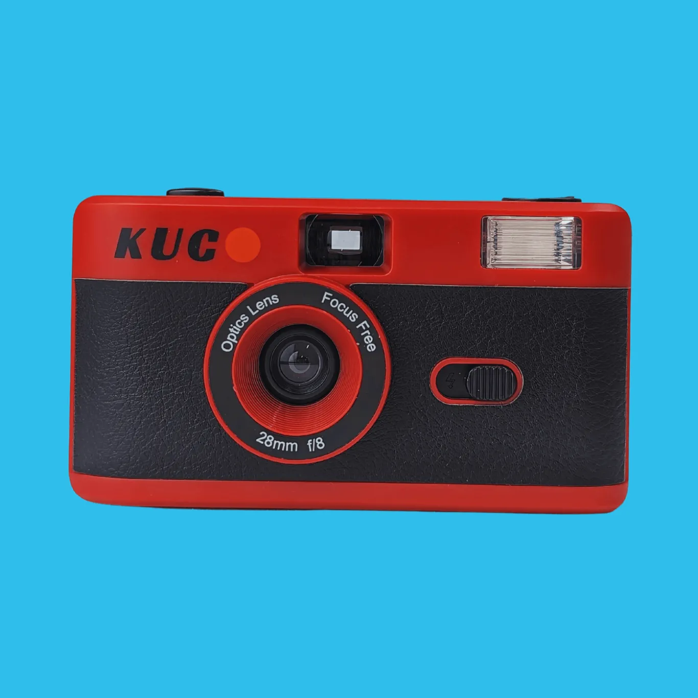 Brand New KUGO 35mm Film Camera Reusable Point And Shoot - Red