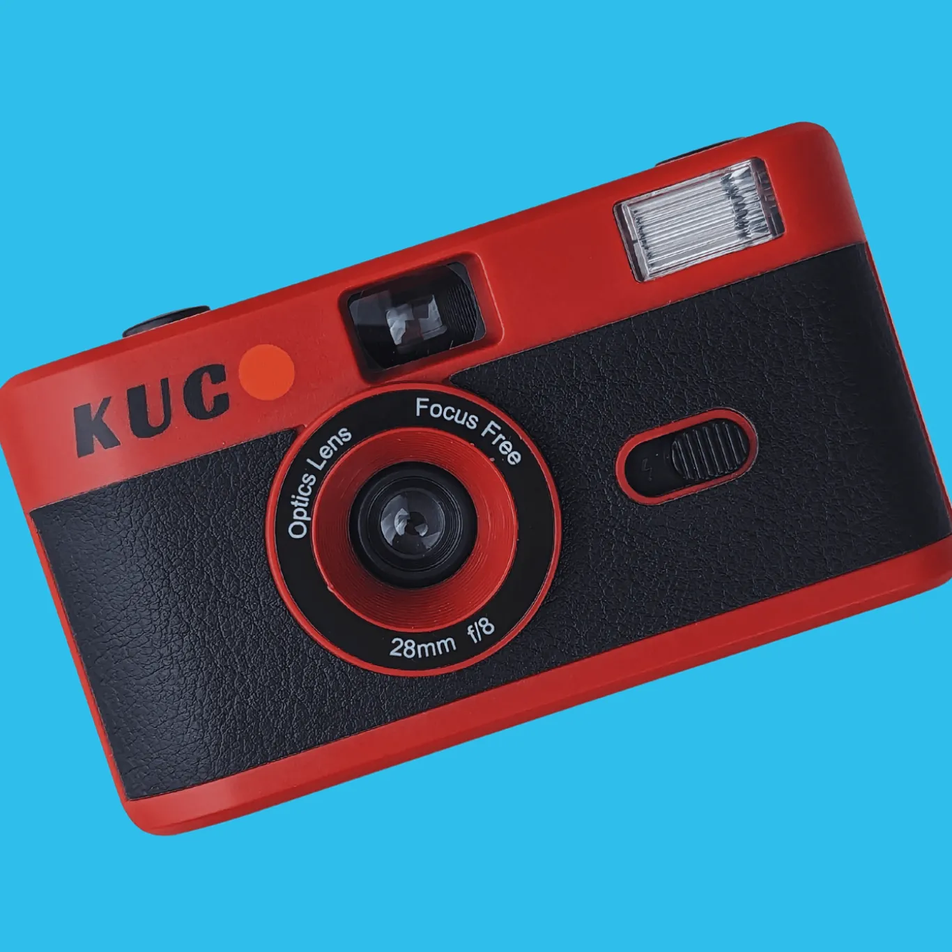 Brand New KUGO 35mm Film Camera Reusable Point And Shoot - Red