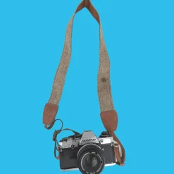 Brand New Tweed Cream and Brown SLR Camera Strap