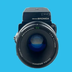 Bronica ETRS With AE II Prism and 75mm F2.8 Lens. 6X4.5 Medium Format Film Camera