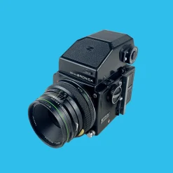 Bronica ETRS With AE II Prism and 75mm F2.8 Lens. 6X4.5 Medium Format Film Camera