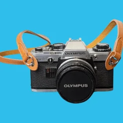 Brown Leather Thin SLR Camera Strap