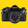 Canon A-1 Vintage SLR 35mm Film Camera with f/1.8 50mm Prime Lens
