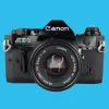 Canon AE-1 Program BLACK 35mm SLR Film Camera with Canon Prime Lens