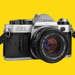 Canon AE-1 Program 35mm SLR Film Camera with Canon Prime Lens