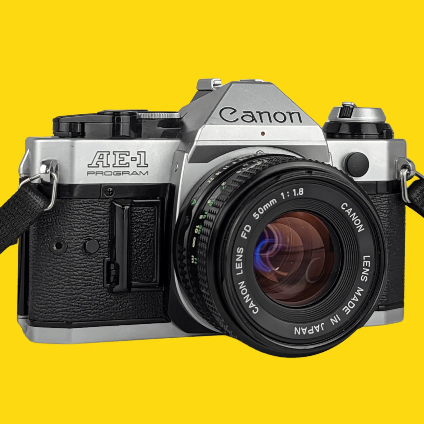 Canon AE-1 Program 35mm SLR Film Camera with Canon Prime Lens