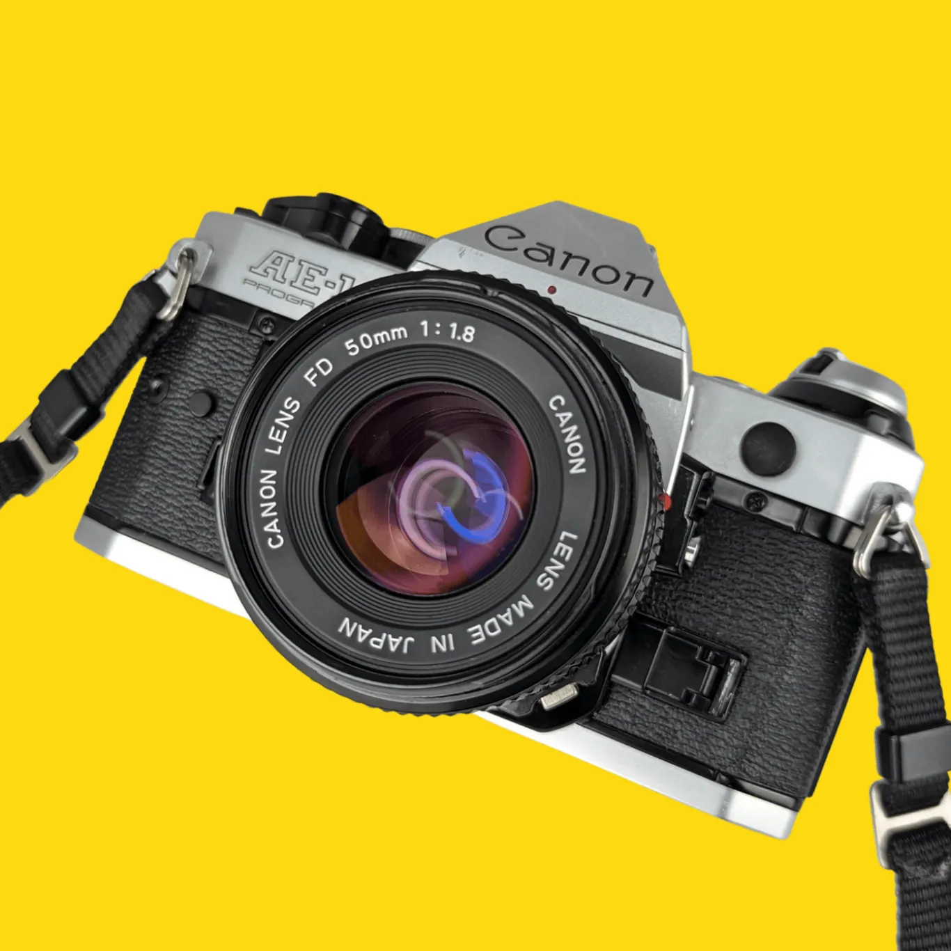 Canon AE-1 Program 35mm SLR Film Camera with Canon Prime Lens