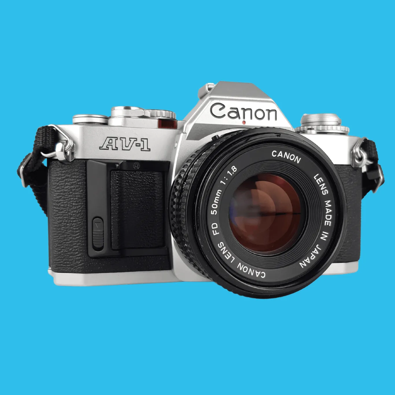 Canon AV 1 Vintage 35mm SLR Film Camera with Prime 50mm Lens