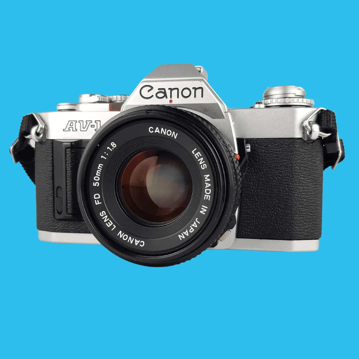 Canon AV 1 Vintage 35mm SLR Film Camera with Prime 50mm Lens