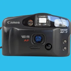 Canon Sure Shot AF-7 With Buttons 35mm Film Camera Point and Shoot