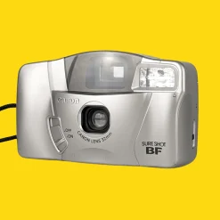 Canon Sure Shot AF-7s / Owl / BF Silver 35mm Film Camera Point and Shoot