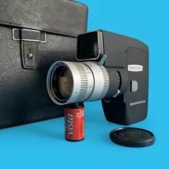 Canon Zoom Reflex 8-3 8mm Movie Cine Camera with Leather Case