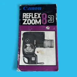 Canon Zoom Reflex 8-3 8mm Movie Cine Camera with Leather Case