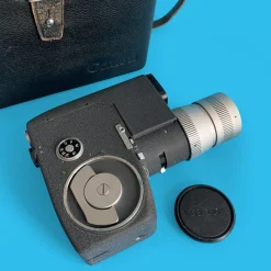 Canon Zoom Reflex 8-3 8mm Movie Cine Camera with Leather Case