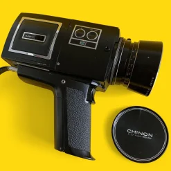 Chinon 410 Marco Super 8 Movie Cine Camera with Original Case