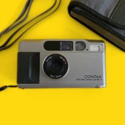 Contax T2 Champagne 35mm Film Camera Point & Shoot with 38mm f/2.8 Lens