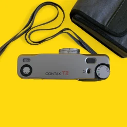 Contax T2 Champagne 35mm Film Camera Point & Shoot with 38mm f/2.8 Lens