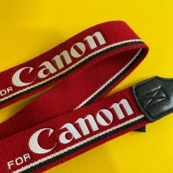 Genuine Canon Red SLR Camera Strap