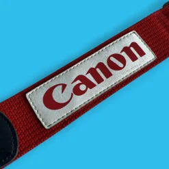 Genuine Canon Royal Red SLR Camera Strap