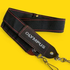Genuine Olympus Black & Red SLR Camera Strap