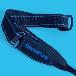 Genuine Olympus Blue & Black SLR Camera Strap