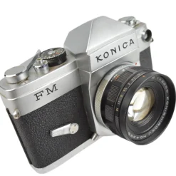 Konica FM with Konishiroku Hexanon 52mm f1.8 Prime Lens