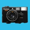 Konica POP Black 35mm Film Camera Point and Shoot