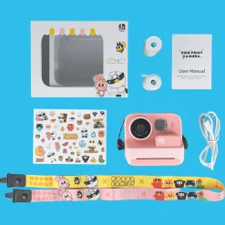 Koool Family Pink Digital Instant Camera - Thermal Printing Camera