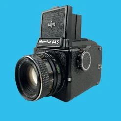 Mamiya M645J With 80mm F2.8 Lens. 6X4.5 Medium Format Film Camera.