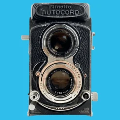 Minolta Autocord With 75mm F3.5 Lens. TLR 6X6 Medium Format Film Camera.