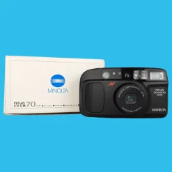 Minolta Riva Zoom 70 Black BRAND NEW 35mm Film Camera Point and Shoot