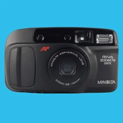 Minolta Riva Zoom 70 Black BRAND NEW 35mm Film Camera Point and Shoot