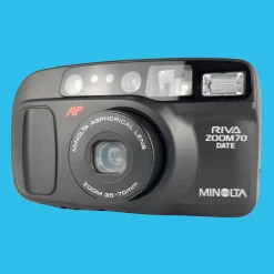 Minolta Riva Zoom 70 Black BRAND NEW 35mm Film Camera Point and Shoot