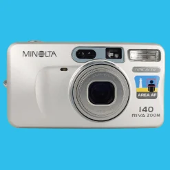 Minolta Riva Zoom 140 35mm Film Camera Point and Shoot