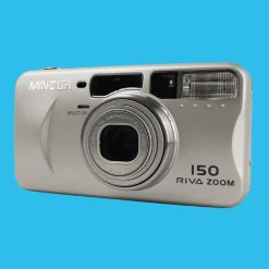 Minolta Riva Zoom 150 35mm Film Camera Point and Shoot