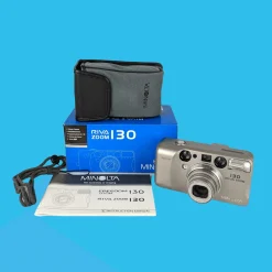 Minolta Riva Zoom 130 35mm Film Camera Point and Shoot