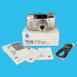 Minolta Riva Zoom 75W 35mm Film Camera Point and Shoot