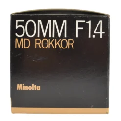 Minolta Rokkor MD 50mm F1.4 Prime Lens