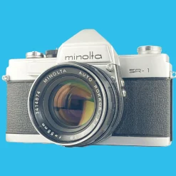 Minolta SR-1 SLR 35mm Film Camera with lens