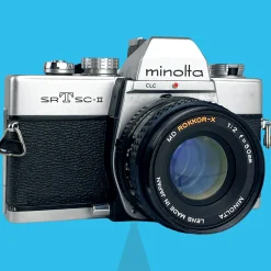 Minolta SRT SC-II SLR 35mm Film Camera with 50mm lens