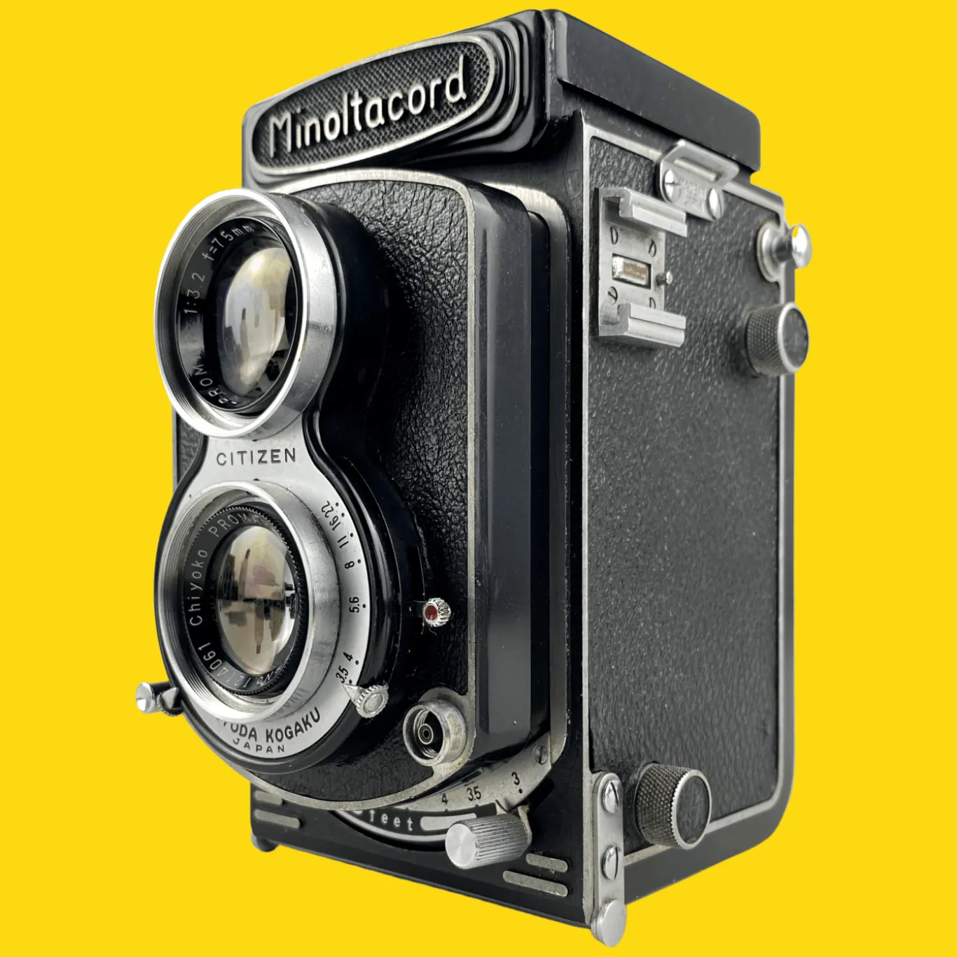 Minoltacord With 75mm F3.5 Lens. TLR 6X6 Medium format Film Camera.