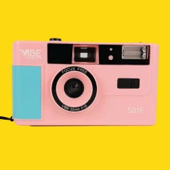 35mm Film Camera Bundle Reusable - Pink Vibe And Lomography Four Lens Camera