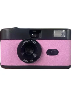 35MM REUSABLE FILM CAMERA WITH FLASH - BLACK & PURPLE