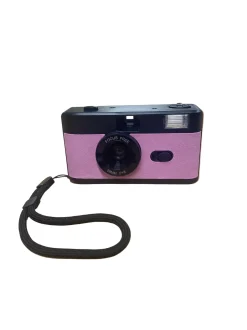35MM REUSABLE FILM CAMERA WITH FLASH - BLACK & PURPLE
