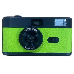 35MM REUSABLE FILM CAMERA WITH FLASH - BLACK & GREEN