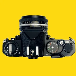 Nikon FE (Black) 35mm SLR Film Camera With Nikkor 50mm F1.8 Lens